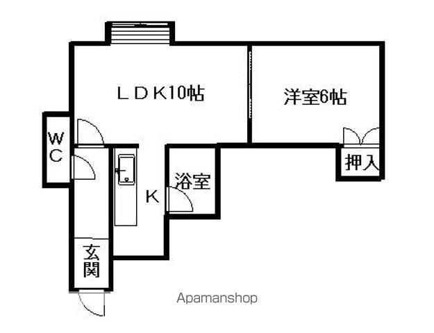 スペースⅠ(1LDK/1階)の間取り写真