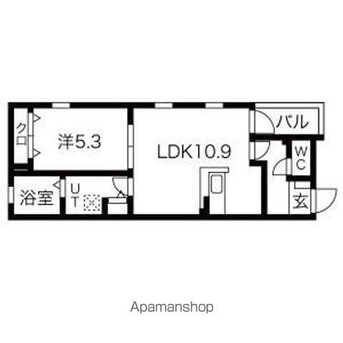 DEVELD荒中(1LDK/2階)の間取り写真
