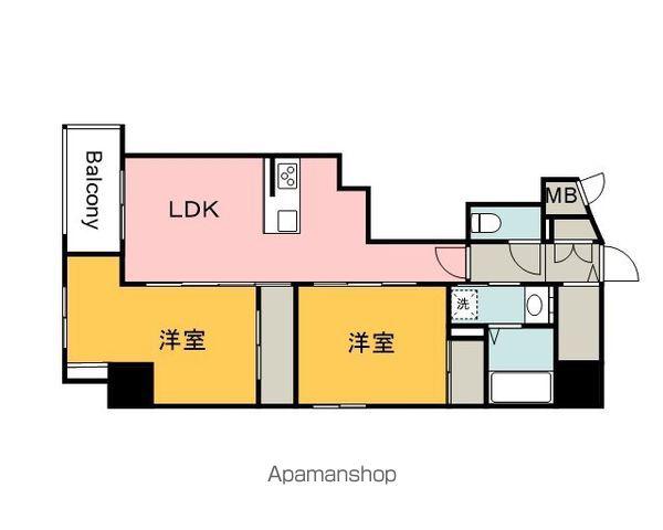 S-RESIDENCE富士見町AGLITTER(2LDK/10階)の間取り写真