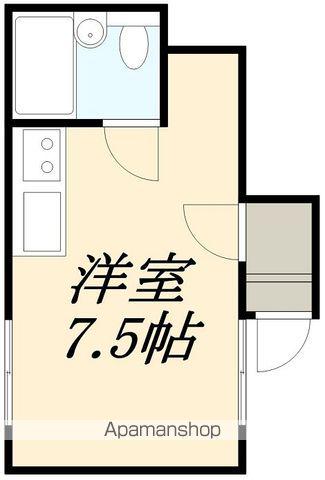 ハイツ深堀(1K/2階)の間取り写真