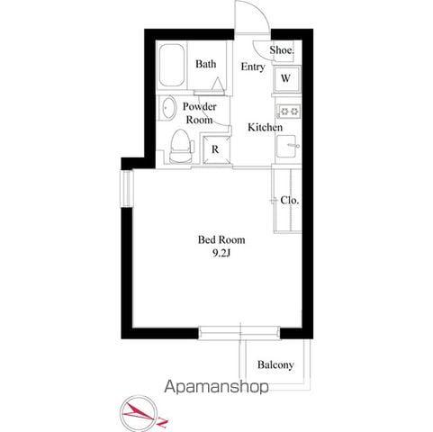 GRAN PASEO 白山(1LDK/4階)の間取り写真