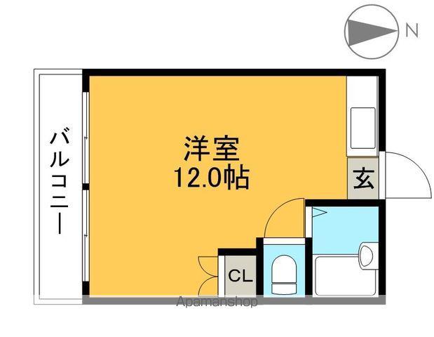 アゼリア30(ワンルーム/2階)の間取り写真