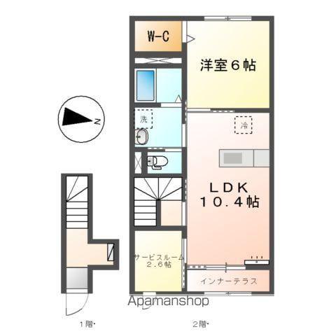 アルモニー(1SLDK/2階)の間取り写真