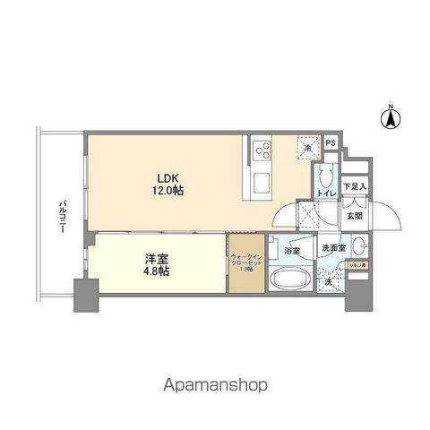 コンフォリア桜上水(1LDK/1階)の間取り写真