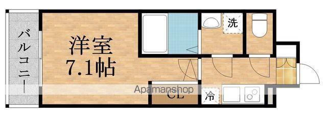 ESLEAD京橋グランテラス(1K/5階)の間取り写真