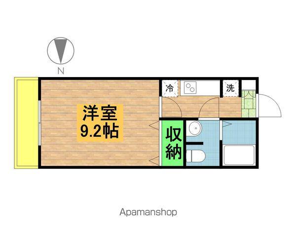 ワイズコート(1K/2階)の間取り写真