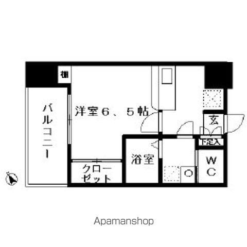 サヴォイエイペックス(1K/12階)の間取り写真