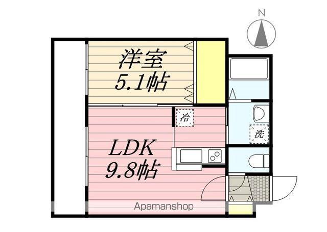 セブンスコートN14(1LDK/5階)の間取り写真