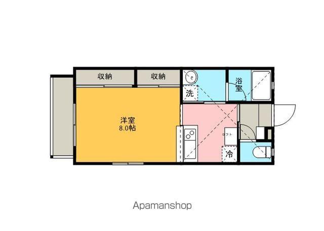 レスポワールⅡ(1DK/1階)の間取り写真