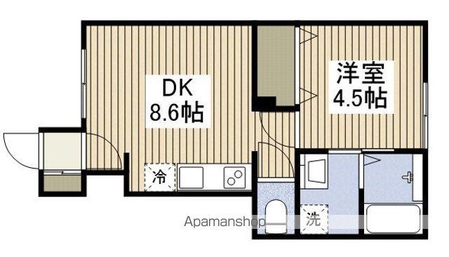 イーリッチテラス関屋本村アネックス(1DK/1階)の間取り写真