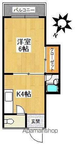 フォーラム和白(1K/3階)の間取り写真