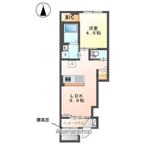 ニュークラリス(1LDK/1階)の間取り写真