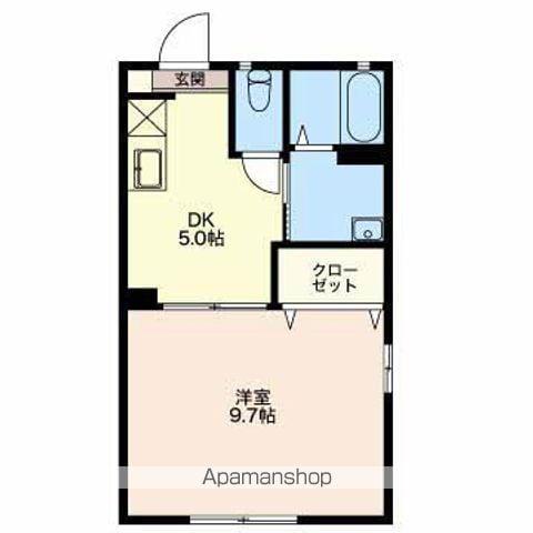 パストラル新光町3(1DK/2階)の間取り写真