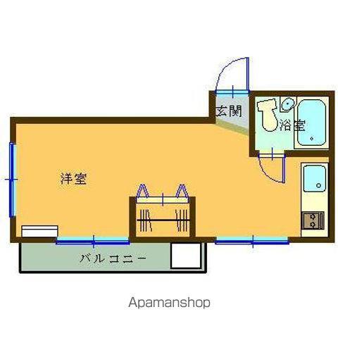 片岡ビル(ワンルーム/5階)の間取り写真