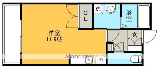 パークアクシス博多駅南(1K/7階)の間取り写真