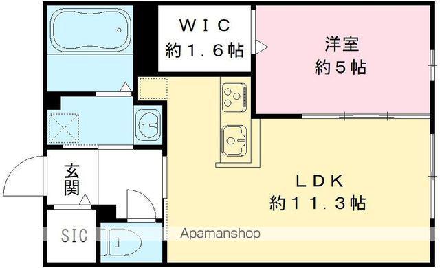 LA ESPERANZA(1LDK/1階)の間取り写真