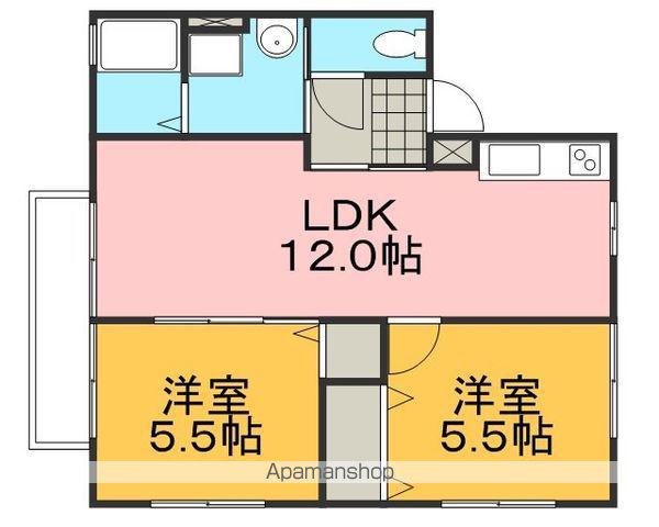 フィールド・オブ・ゴッド(2LDK/3階)の間取り写真