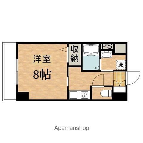 エリシア・イリス(1K/2階)の間取り写真