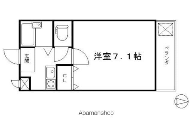 第3泰和ハイツ(1K/2階)の間取り写真