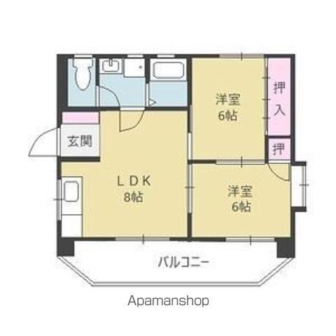 エトワール藤(2LDK/2階)の間取り写真