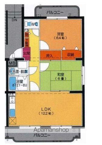 ユーミーひさえだ(2LDK/1階)の間取り写真