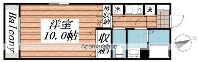 グリーンヒルズ宮下(1K/1階)の間取り写真