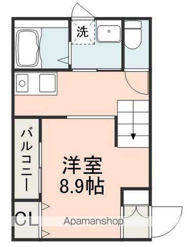 ウェルフォアティサン(ワンルーム/2階)の間取り写真