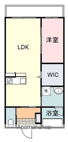 オラシオン八幡(1LDK/4階)の間取り写真