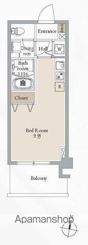 ブルーヴェル青葉通(ワンルーム/7階)の間取り写真