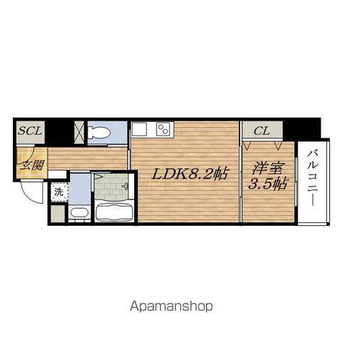 FIRSTFIORE新大阪グランデ(1LDK/2階)の間取り写真