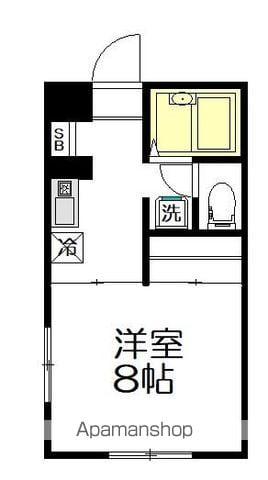 ドミシール南阿佐谷(1K/2階)の間取り写真