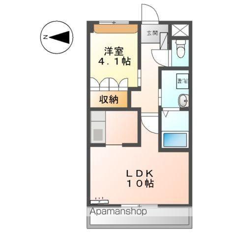 リバーステージⅡ(1LDK/2階)の間取り写真