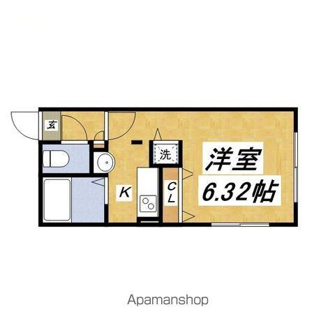 MODULOR氷川台(1K/4階)の間取り写真