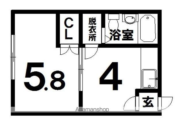 グレースハイム17(1K/2階)の間取り写真