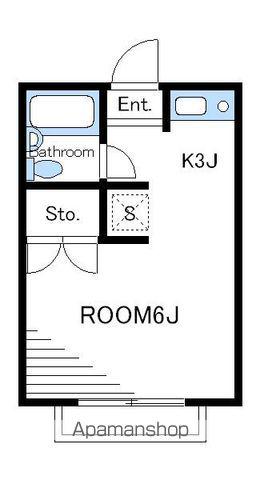 グリーンハイツA(1K/1階)の間取り写真