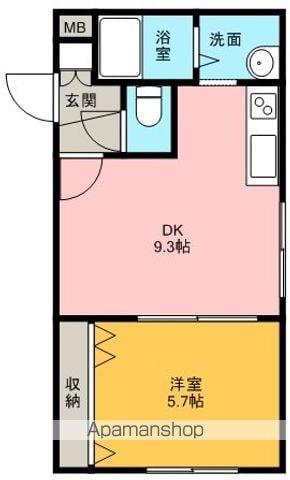 パトラス白石(1LDK/4階)の間取り写真