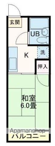 ダイエー聖心苑ハイツ2号館(1K/2階)の間取り写真