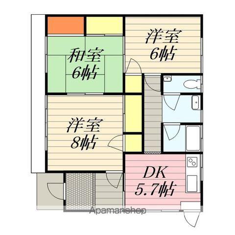 久大本線 筑後吉井駅 徒歩20分 1階建 築28年(3DK)の間取り写真