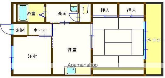 パールハイツIMOTO(2DK/2階)の間取り写真
