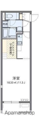 レオネクストスマイルタウンⅡ(ワンルーム/1階)の間取り写真