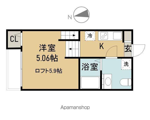 TMⅡ宮町(1K/1階)の間取り写真