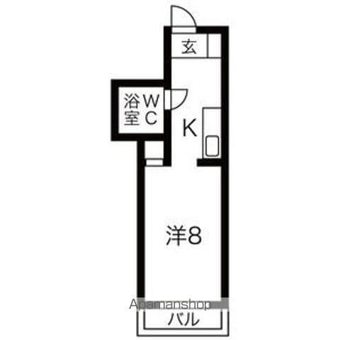 メゾン603(1K/2階)の間取り写真