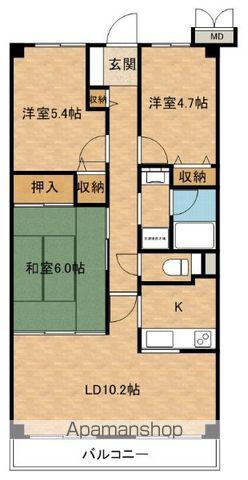 メゾン羽倉崎(3LDK/3階)の間取り写真