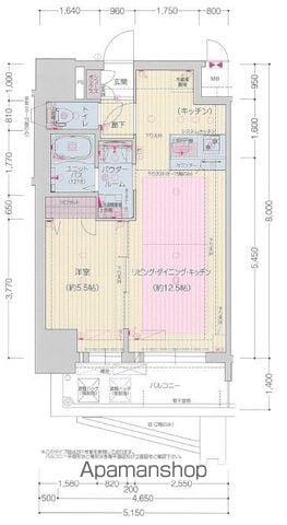 プレサンス新栄アーバンフロー(1LDK/15階)の間取り写真