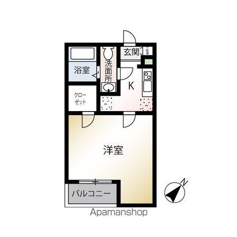 MQUARTO柏(1K/2階)の間取り写真