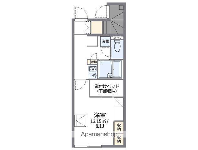 レオパレスルミナーレ(1K/1階)の間取り写真