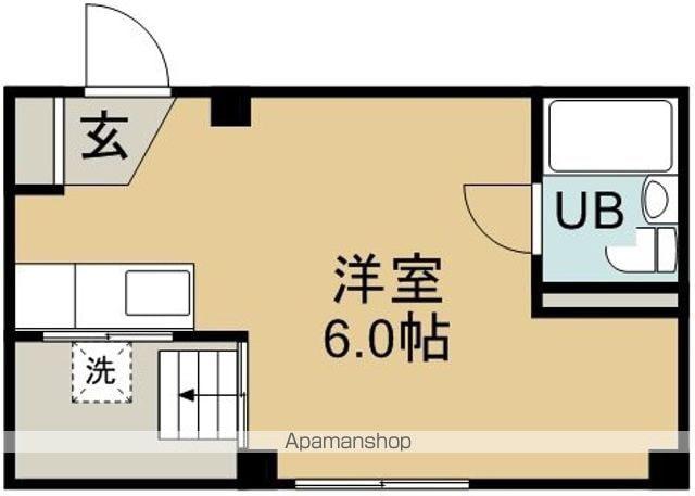 鎌田ビル(1K/4階)の間取り写真