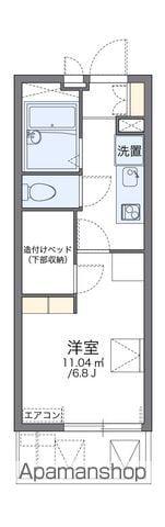 レオパレスアコール(1K/2階)の間取り写真