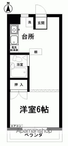 CASA DELLA LUNA(1DK/3階)の間取り写真