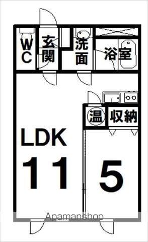 リリス418(1LDK/3階)の間取り写真